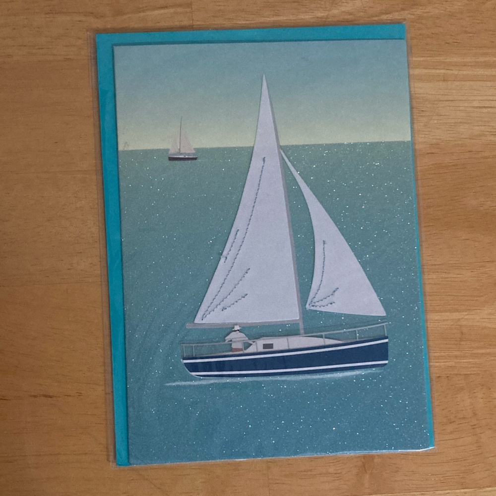 PAPYRUS⛵️Sailboat Birthday Card - Picture 7 of 8